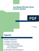 A Cell Phone-Based Remote Home Control System: Presentation by Srinivas