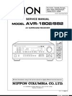 DENON AVR 1802 882 Service Manual PDF