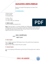 Weaving Calculation & Useful Formulas: Faez-Ur - Rashid