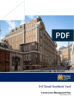 3-5 Great Scotland Yard, Westminster Construction Management Plan 2012