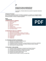 Pauta para Elaboración Informe de Práctica-1