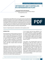 A Comparison Between MPC and Pi Controllers Acting On A Refrigerated Gas Plant