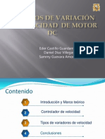 Métodos de Variación de Velocidad de Motor DC