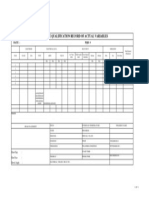 Welding Parameter Sheet - PQR - Template