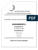 Deed of Partnership