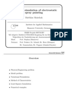 Numerical Simulation of Electrostatic Spray Painting: Matthias Maischak