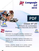 Clase 25 Lenguaje LC Cpech - Sintesis (OliverClases)