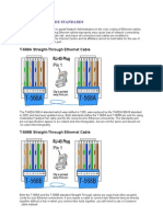 Cable: Color-Code Standards: T-568A Straight-Through Ethernet Cable