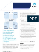 QBE Casualty Risk Management Standards Risk Registers