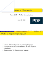 Introduction To C Programming