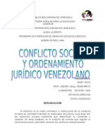 Conflicto Social y Ordenamiento Juridico Venezolano