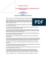 R.A. 9275 - Philippine Clean Water Act of 2004