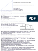 EJERCICIOS SOBRE LEYES DE NEWTON Y GRAVITACION UNIVERSAL - para Combinar