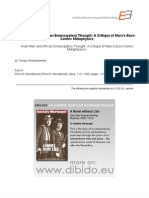 1.9999 - Serequeberhan, Tsenay - Karl Marx and African Emancipatory Thought. A Critique of Marx's Euro-Centric Metaphysics (En)