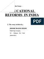 Edu Reforms in India