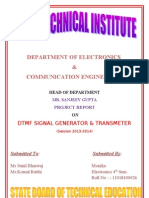 Department of Electronics & Communication Engineering: DTMF Signal Generator & Transmeter