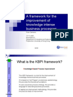 A Framework For The Improvement of Knowledge Intense Business Processes