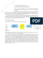 Determination of Iron in Water