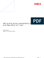 OKI Printer Driver Compatibility and Schedule With Mac OS X 10.7 Lion