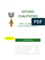 Estudio Cualitativo - Pios Chiken