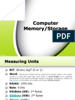 Memory, Storage (RAM, Cache, HDD, ODD, SSD, Flashdrives)