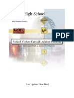 School Violent Critical Incident Planning