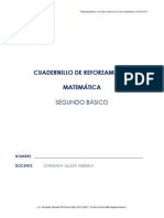 Cuaderno de Reforzamiento para Matematicas 2º Basico