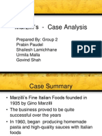 Marzilli's - SWOT Analysis