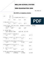 Embellish School System Mcqs Midterm Examination 2009: SECTION A (Compulsory Section)