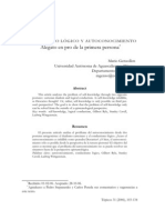 Conductismo Logico y Autoconocimiento