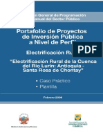 Cisneros Prototipo Electrificacion Rural de La Cuenca Rio Lurin