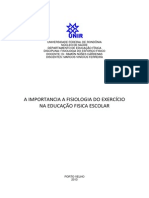 A Importância Da Fisiologia Do Exercício Na Educação Física Escolar