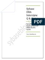 Sybase DBA Interview Q