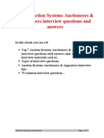 Top 7 Auction Systems Auctioneers & Appraisers Interview Questions and Answers