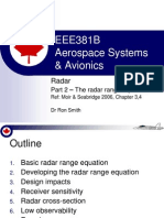 EEE381B Aerospace Systems & Avionics: Radar