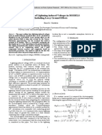 Calculation of Lightning-Induced Voltages in MODELS Including Lossy Ground Effects