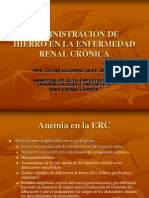 Administración de Hierro en La Enfermedad Renal Crónica1