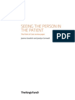 Seeing The Person in The Patient The Point of Care Review Paper Goodrich Cornwell Kings Fund December 2008 0