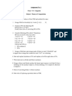 Assignment No. 1 Class: T.E. Computer Subject: Theory of Computation