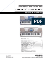 Yamaha PSR-11002100 Service Manual