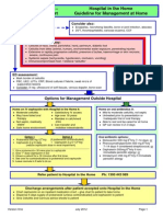 Cellulitis in Adults - Guideline Flowchart Hospital in The Home Guideline For Management at Home