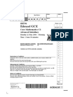 Edexcel GCE Core 1 Mathematics C1 Jun 2006 6663/01 Question Paper