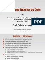 Proiectare Baze de Date PDF