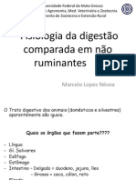 Fisiologia Da Digestão Comparada em Não Ruminantes