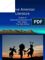 Native American Literature: English III Advanced Composition & Novel Mrs. Snipes Troy High School