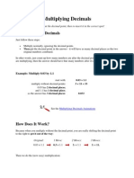 Multiplying Decimals