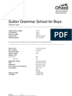 Sutton Grammar School Inspection Report