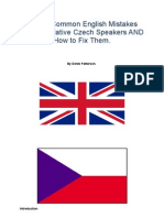 A Few Common English Mistakes Made by Native Czech Speakers and How To Fix Them