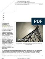 Sag and Tension of Transmission and Distribution Lines