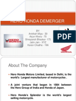 Hero Honda Demerger